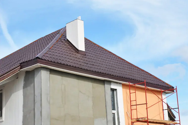 Ravalement et peinture de façade sur maison individuelle